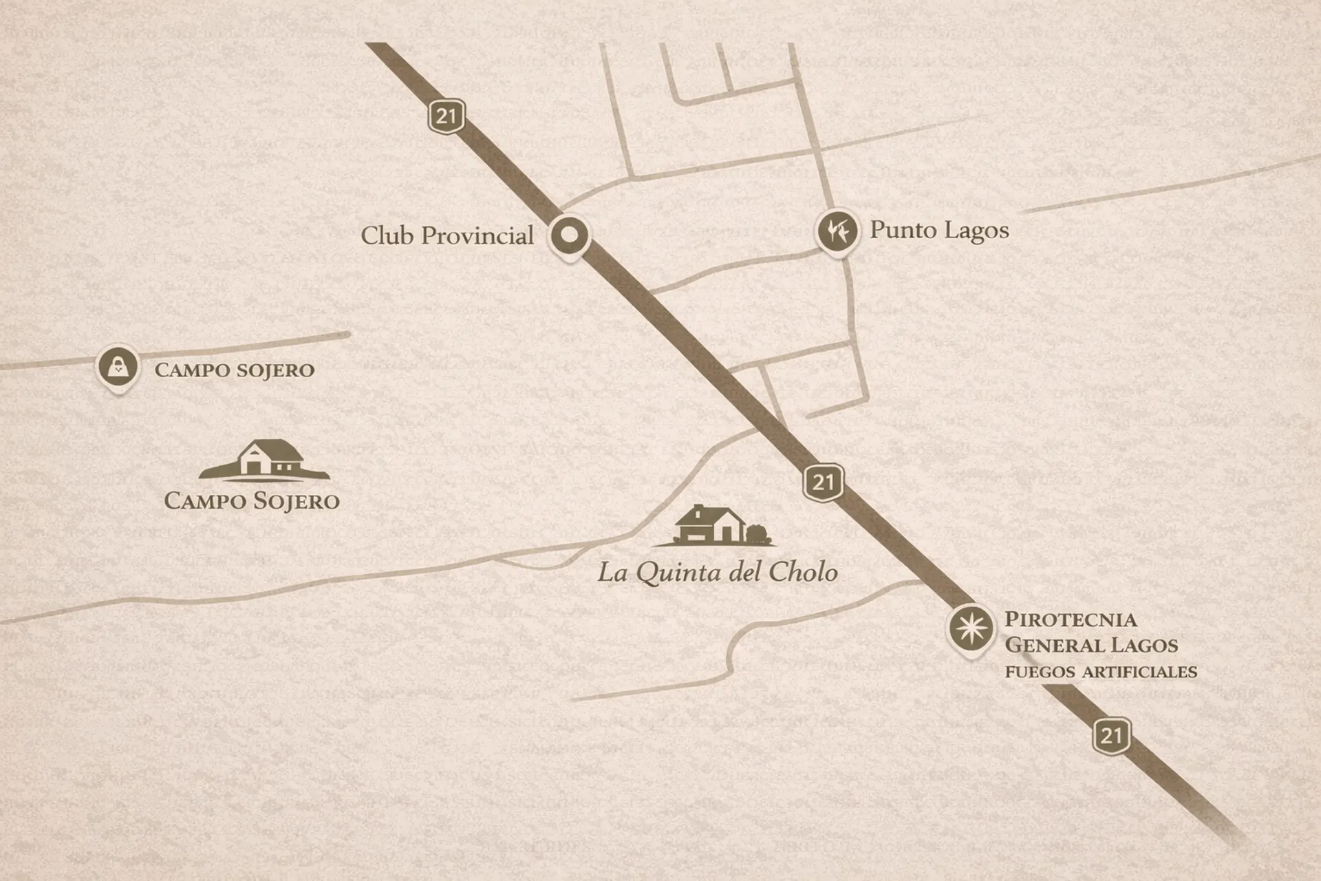 Mapa de La Quinta del Cholo